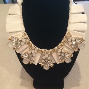 INC fabric jeweled choker!